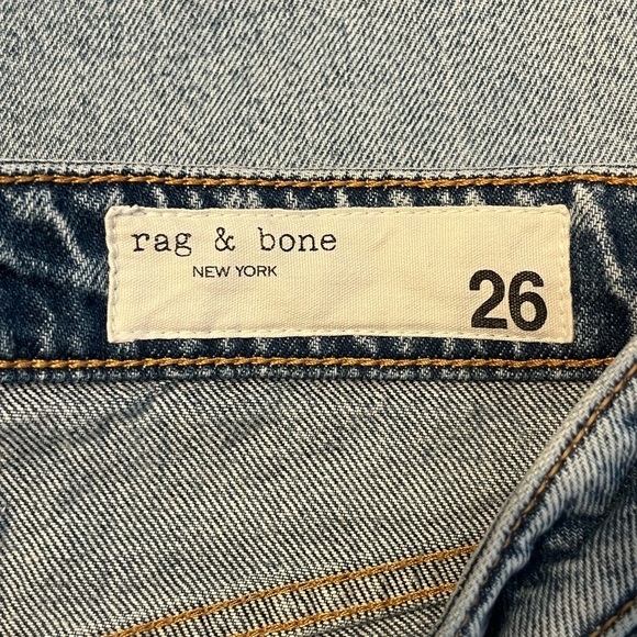 Rag & Bone Nina Cigarette Dana Point Distressed Denim High Rise Jeans 26 - Picture 11 of 15